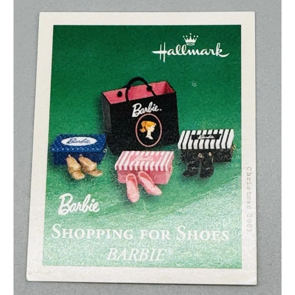 Hallmark Keepsake Barbie Celebration Shoes Silken Flame Holiday‎ Ornament Lot 4